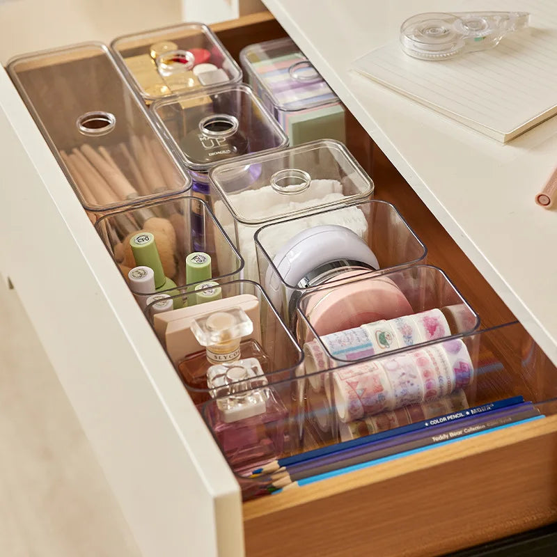 Draw Organizer Acrylic Box With Lid