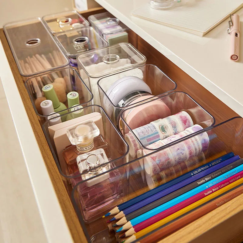 Draw Organizer Acrylic Box With Lid