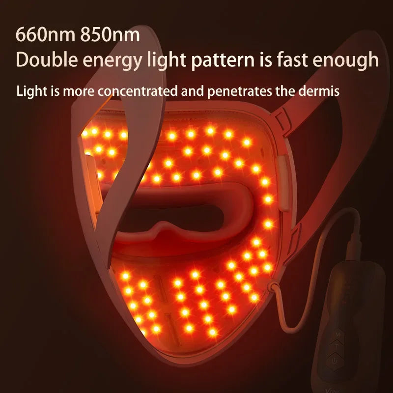 4 Color Light Facial Led Mask Red Light Therapy